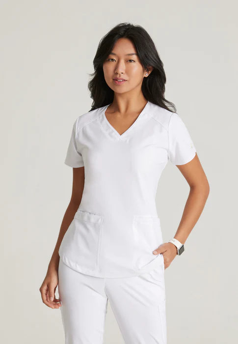 Grey's Anatomy Women's Piped VNeck Top
