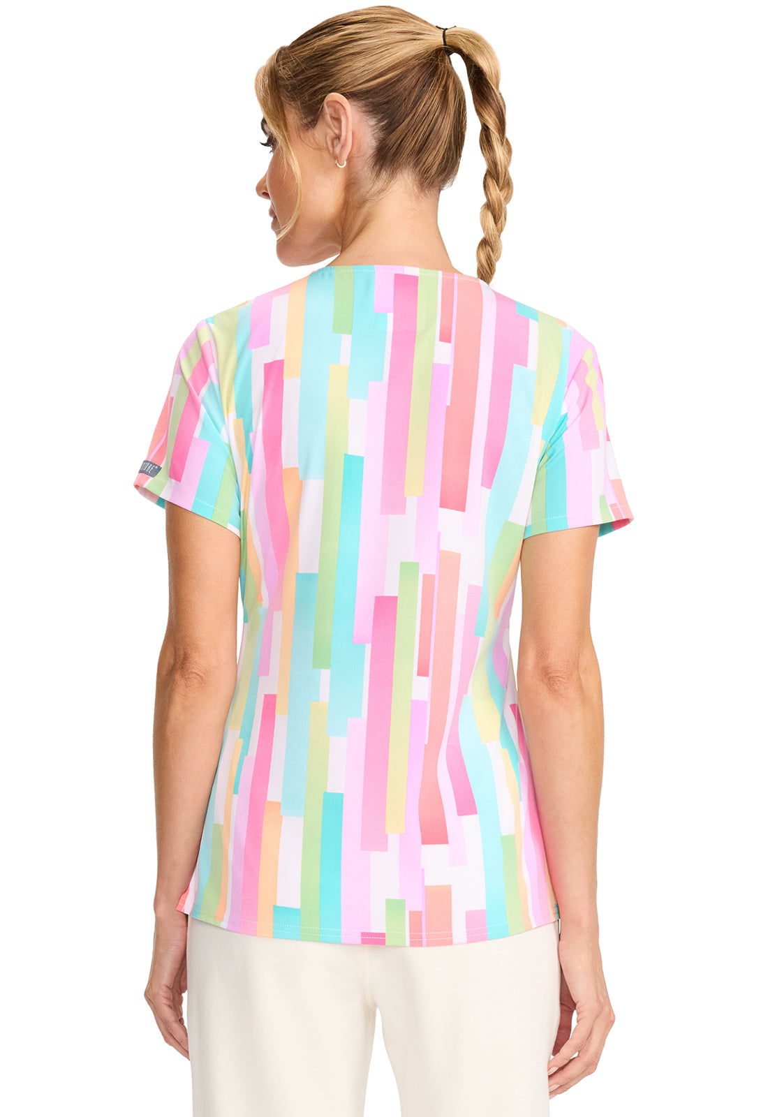 Med Couture Women's V-Neck Printed Top