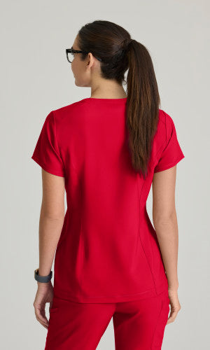 Grey's Anatomy Women's Banded V-Neck Tuck In Top
