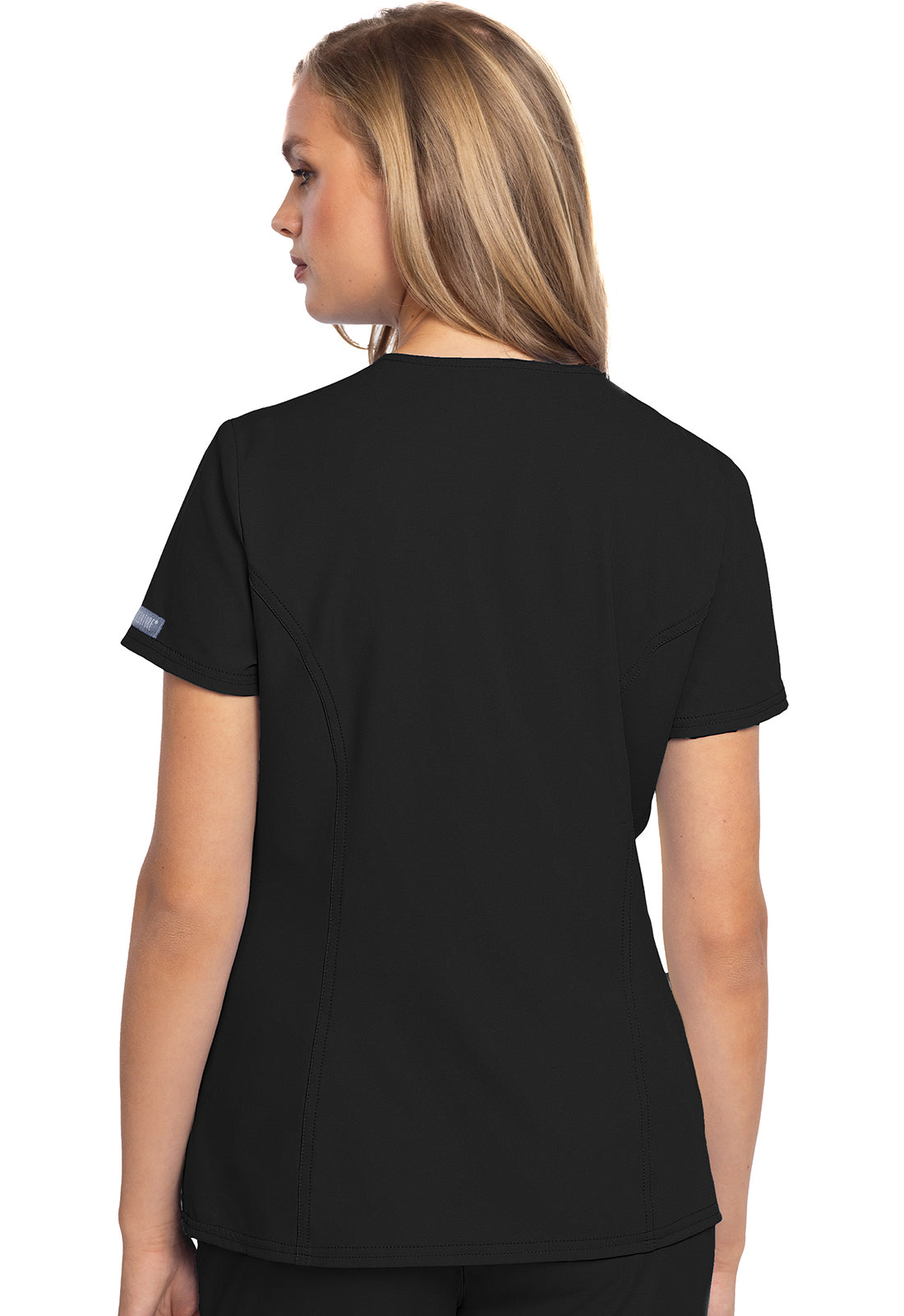 Med Couture Women's Zip Front Henley Top