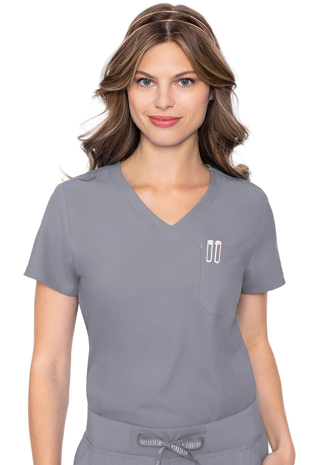 Med Couture One Pocket Tuck-In Top