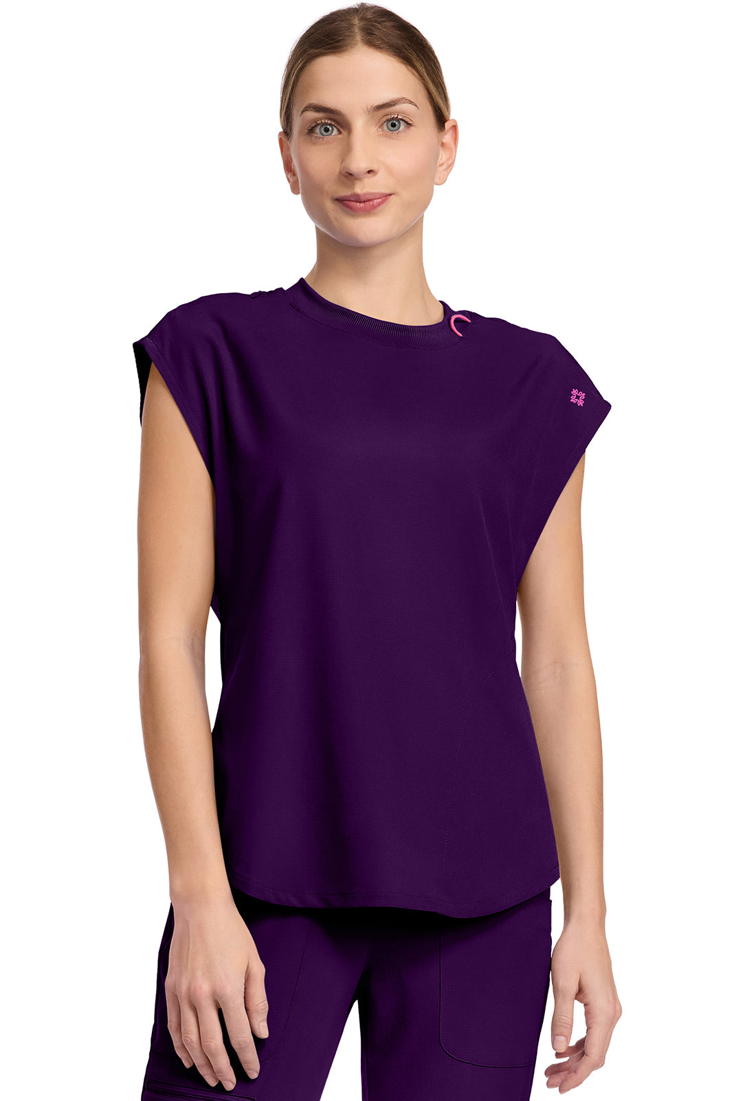 Med Couture Women's Round Neck Tuckable Top