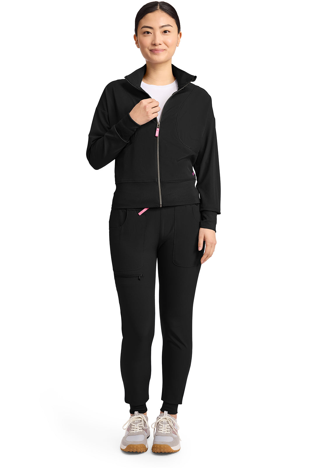 Med Couture Amp Women's Cropped Warm Up Jacket
