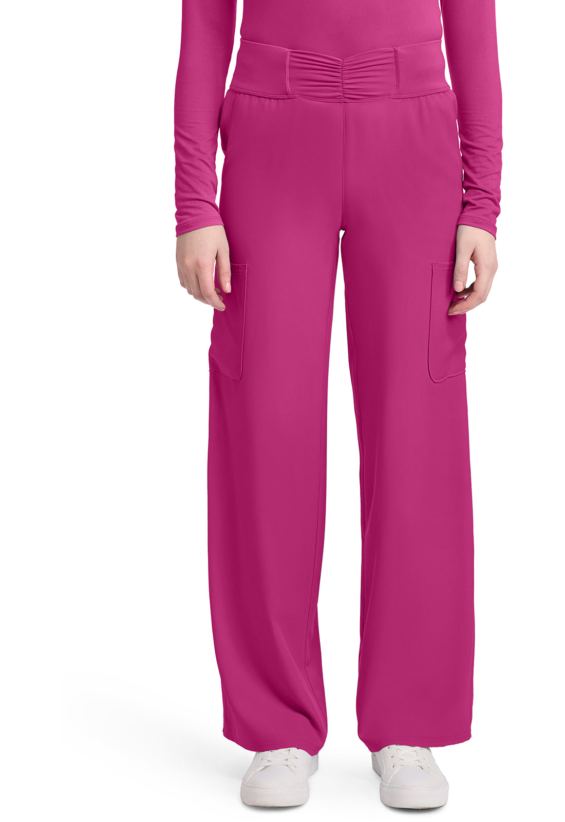 Med Couture Women's Insight 5-Pocket Ruched Wide Leg Pant