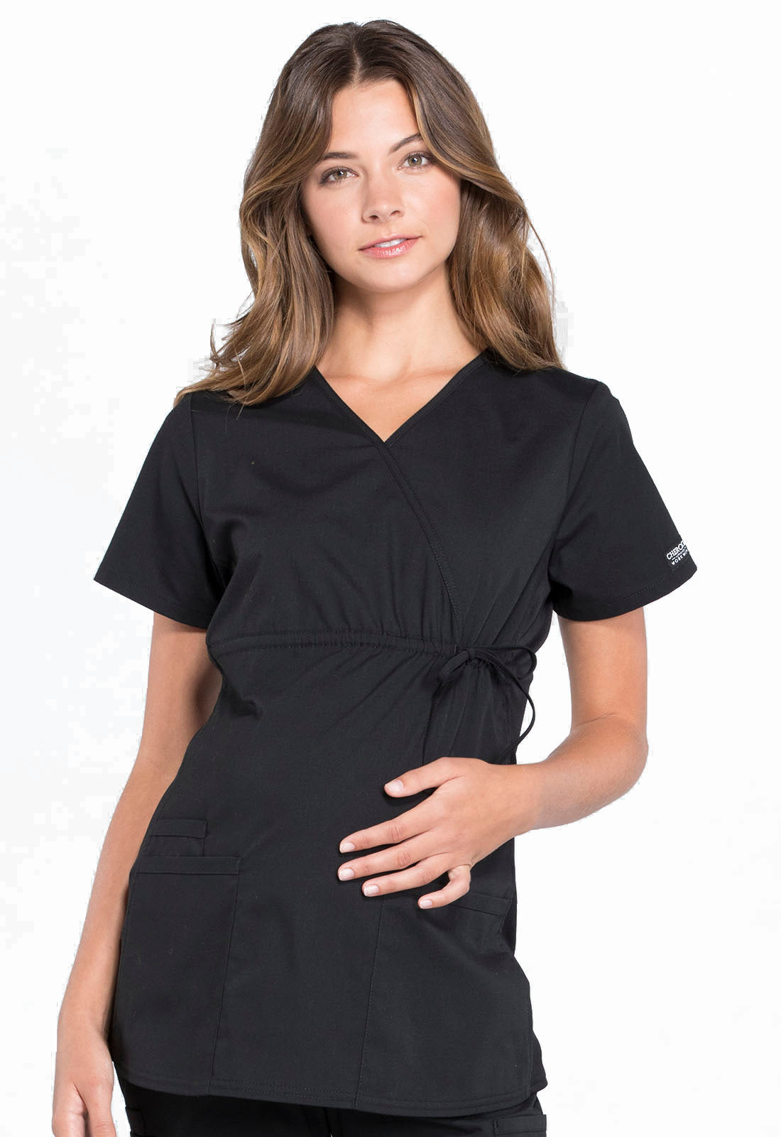 Cherokee Maternity Mock Wrap Top