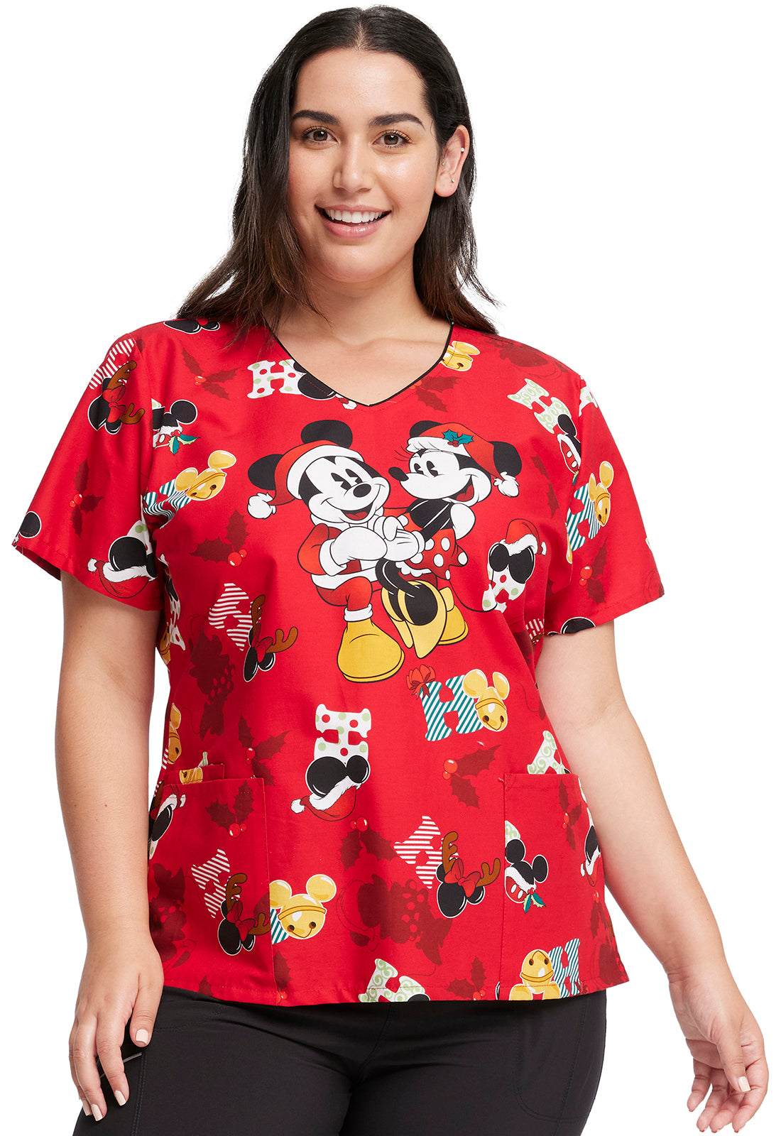 Tooniforms V-Neck Print Top