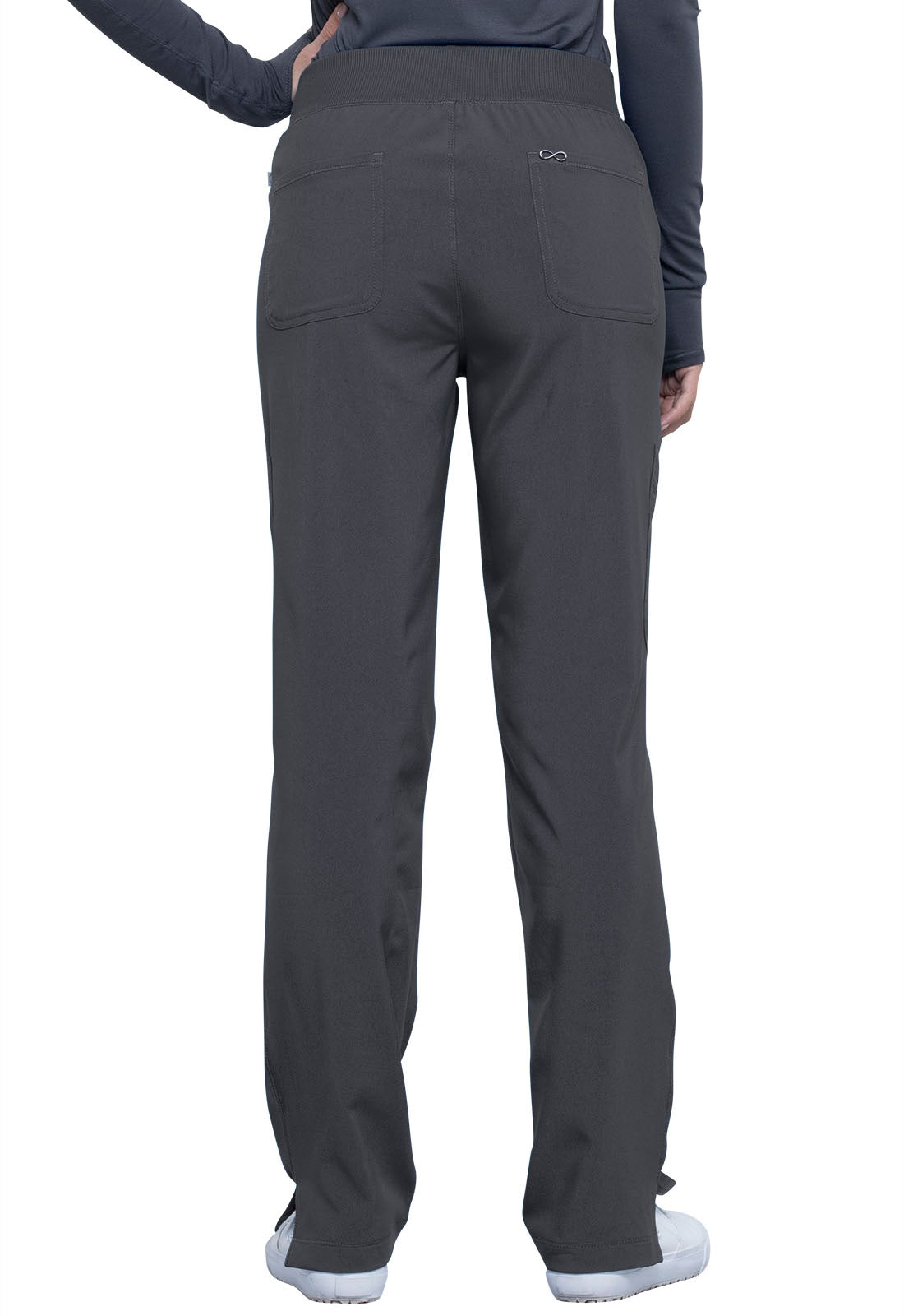 Cherokee Mid Rise Tapered Leg Pull On Pant