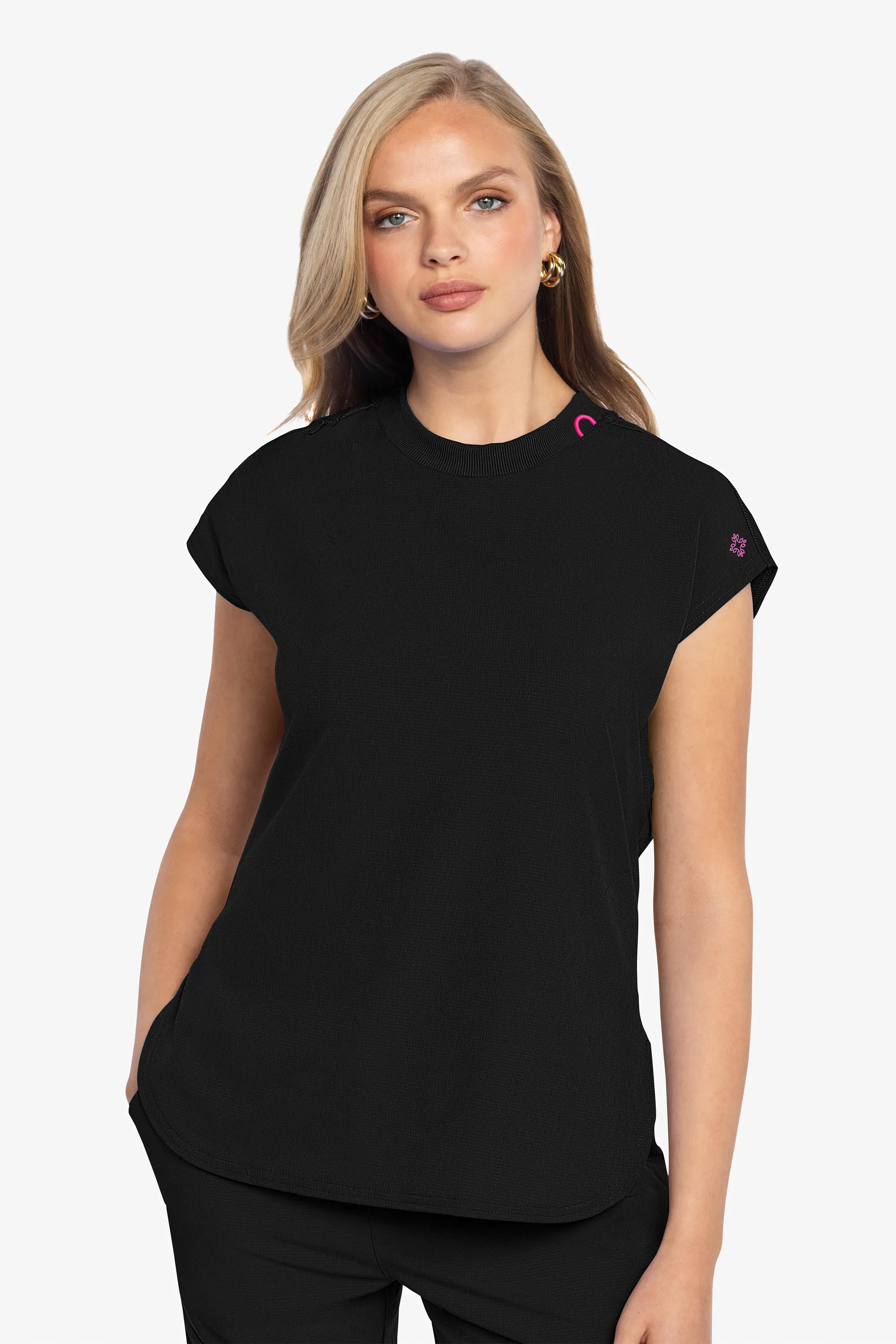 Med Couture Women's Round Neck Tuckable Top