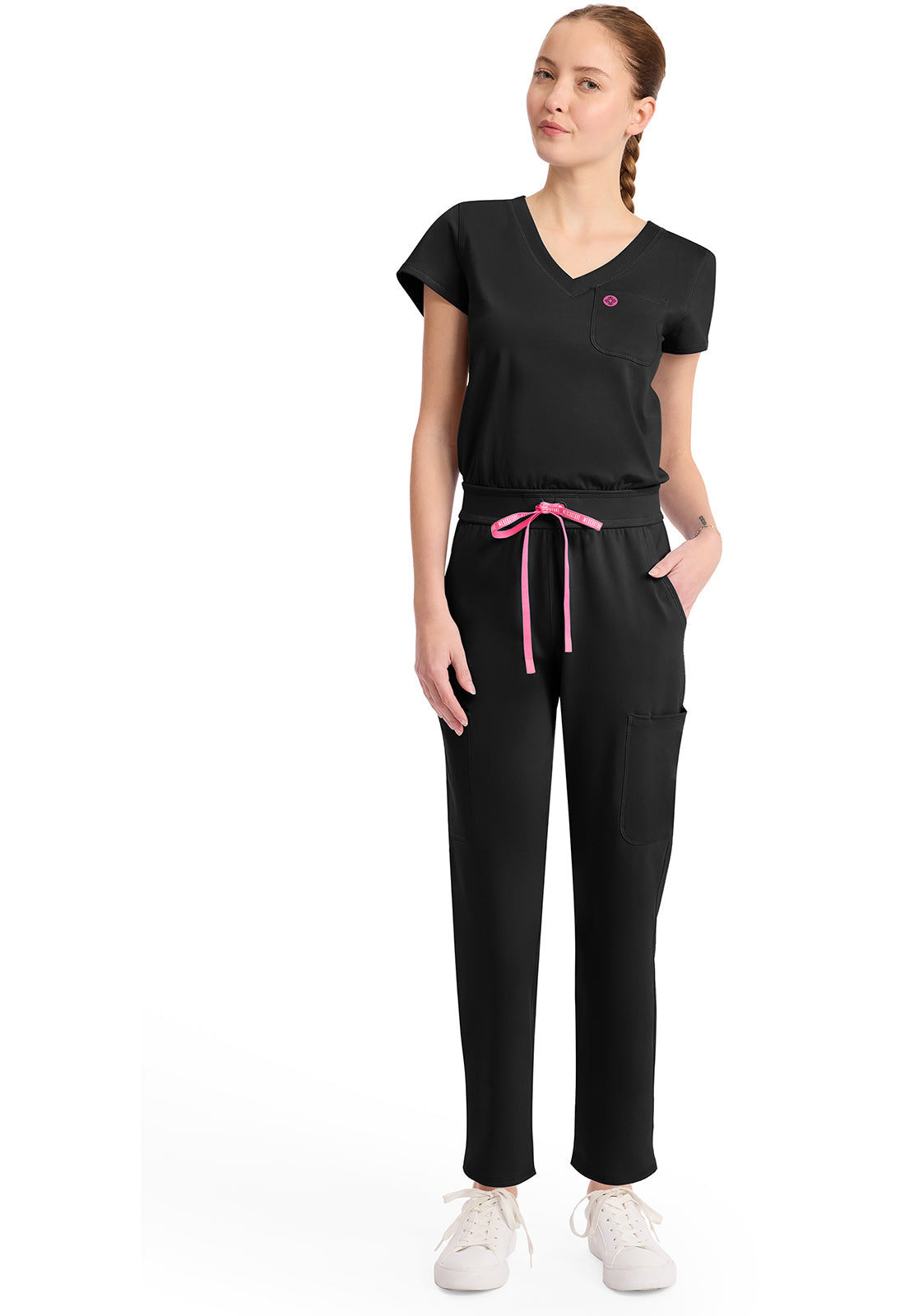 Med Couture Amp Women's V-Neck Jumpsuit