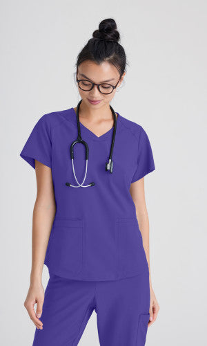 Grey's Anatomy Women's Piped V-Neck Top