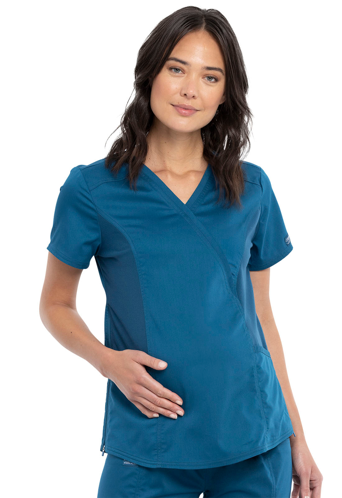 Cherokee WW Maternity Mock Wrap Top