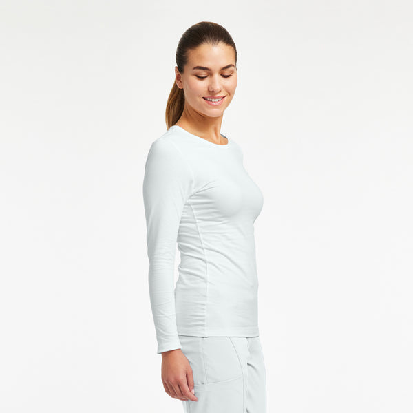White Cross Long Sleeve Tee