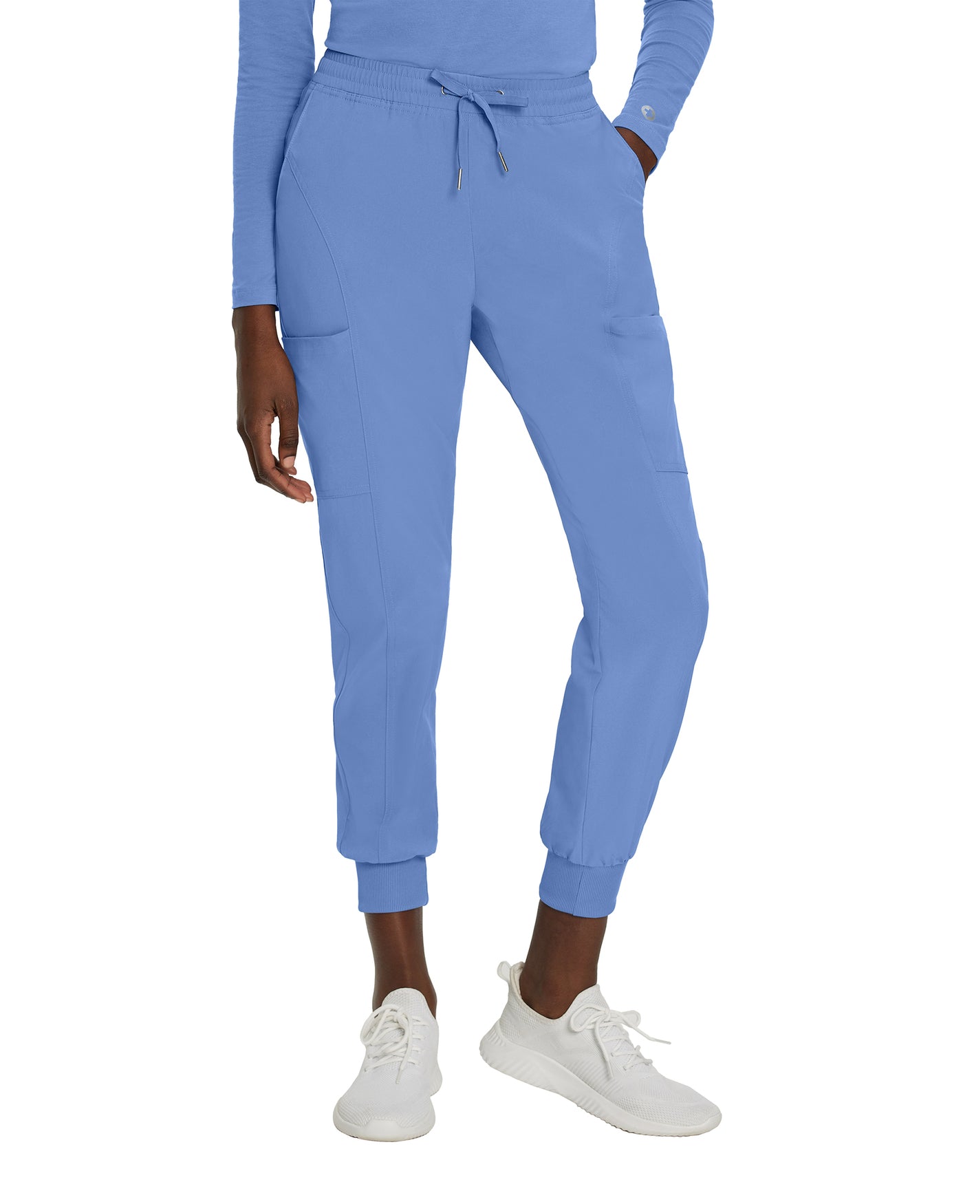 White Cross Fit Jogger Pant