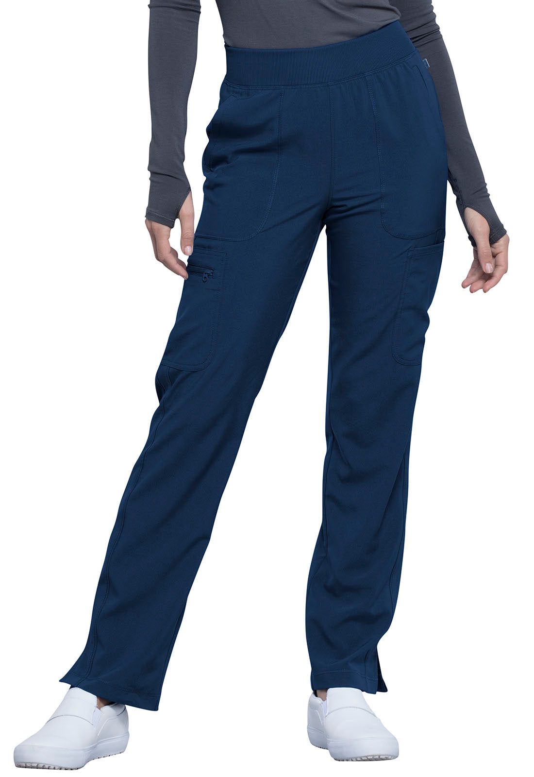 Cherokee Mid Rise Tapered Leg Pull On Pant