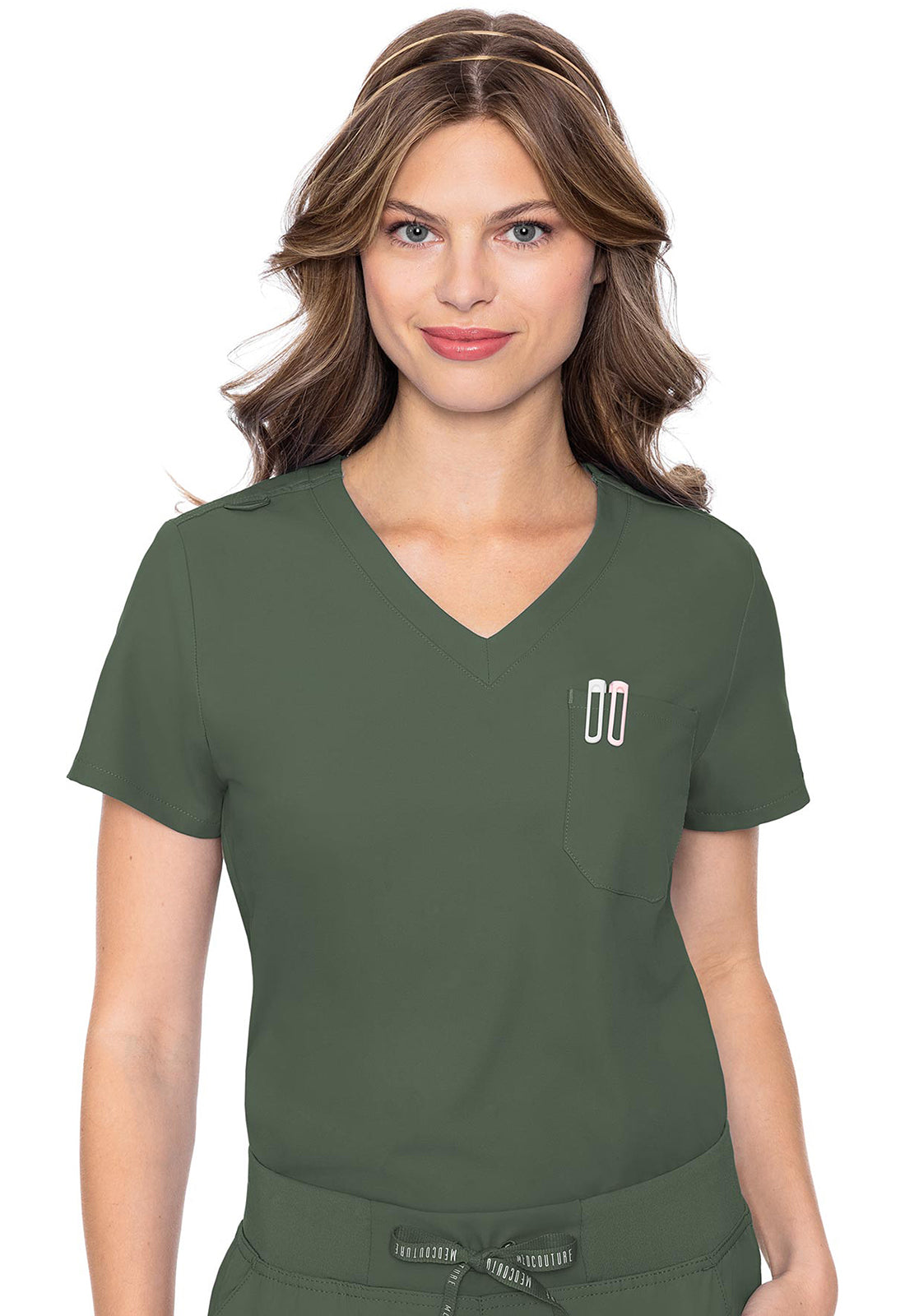 Med Couture One Pocket Tuck-In Top