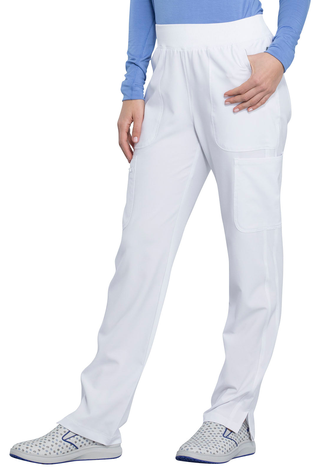 Cherokee Mid Rise Tapered Leg Pull On Pant