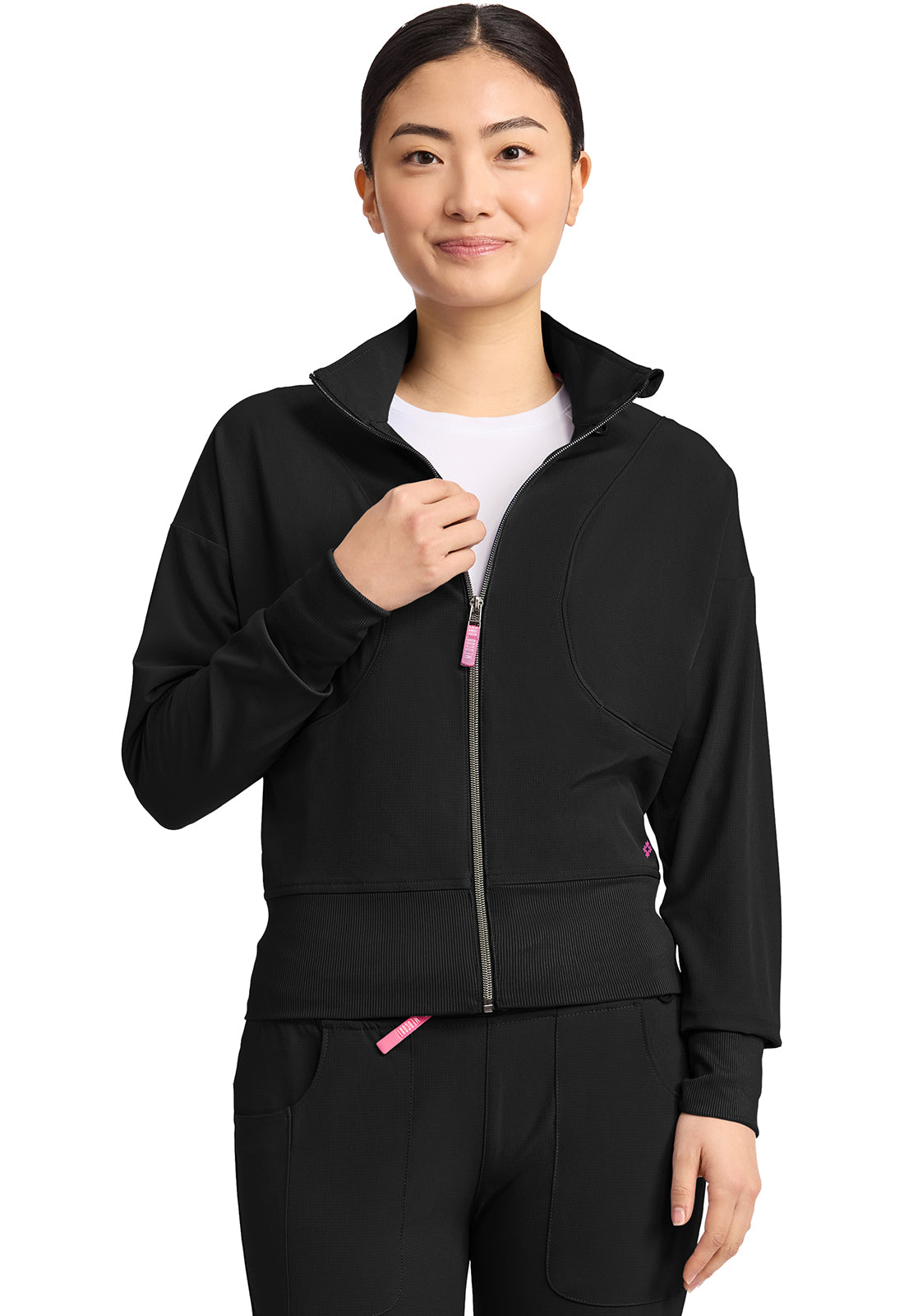 Med Couture Amp Women's Cropped Warm Up Jacket